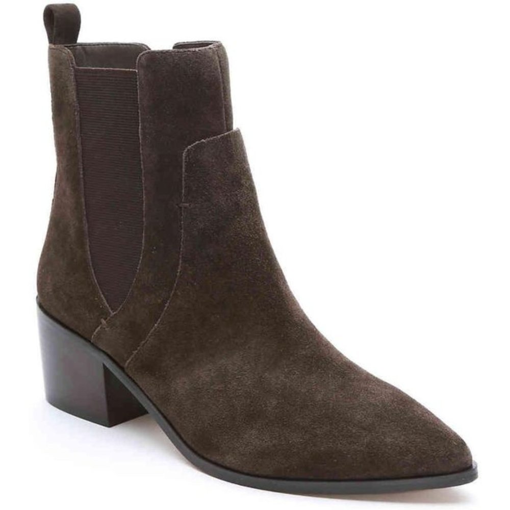 Tahari Resist Suede Bootie Pointed Toe Size 9.5M
